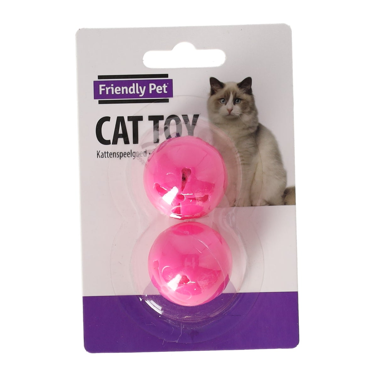 Kattenspeeltje bal+bel Ebba 3cm Kattenspeeltje bal+bel Ebba 3cm