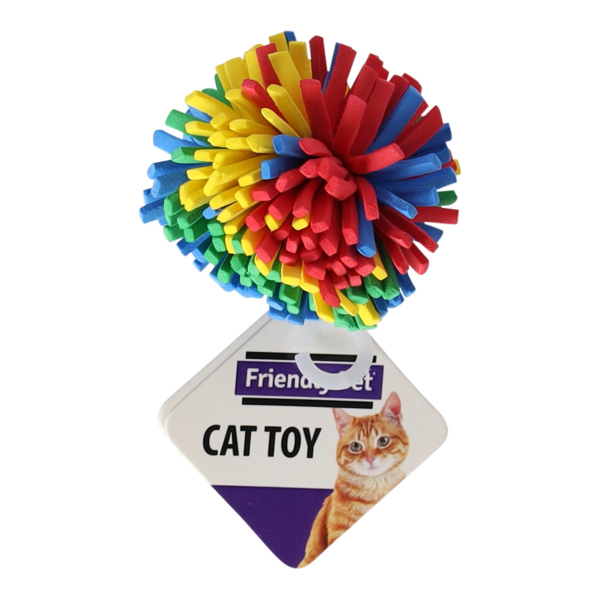 Kattenspeeltje pompon mix 4.5cm Kattenspeeltje pompon mix 4.5cm