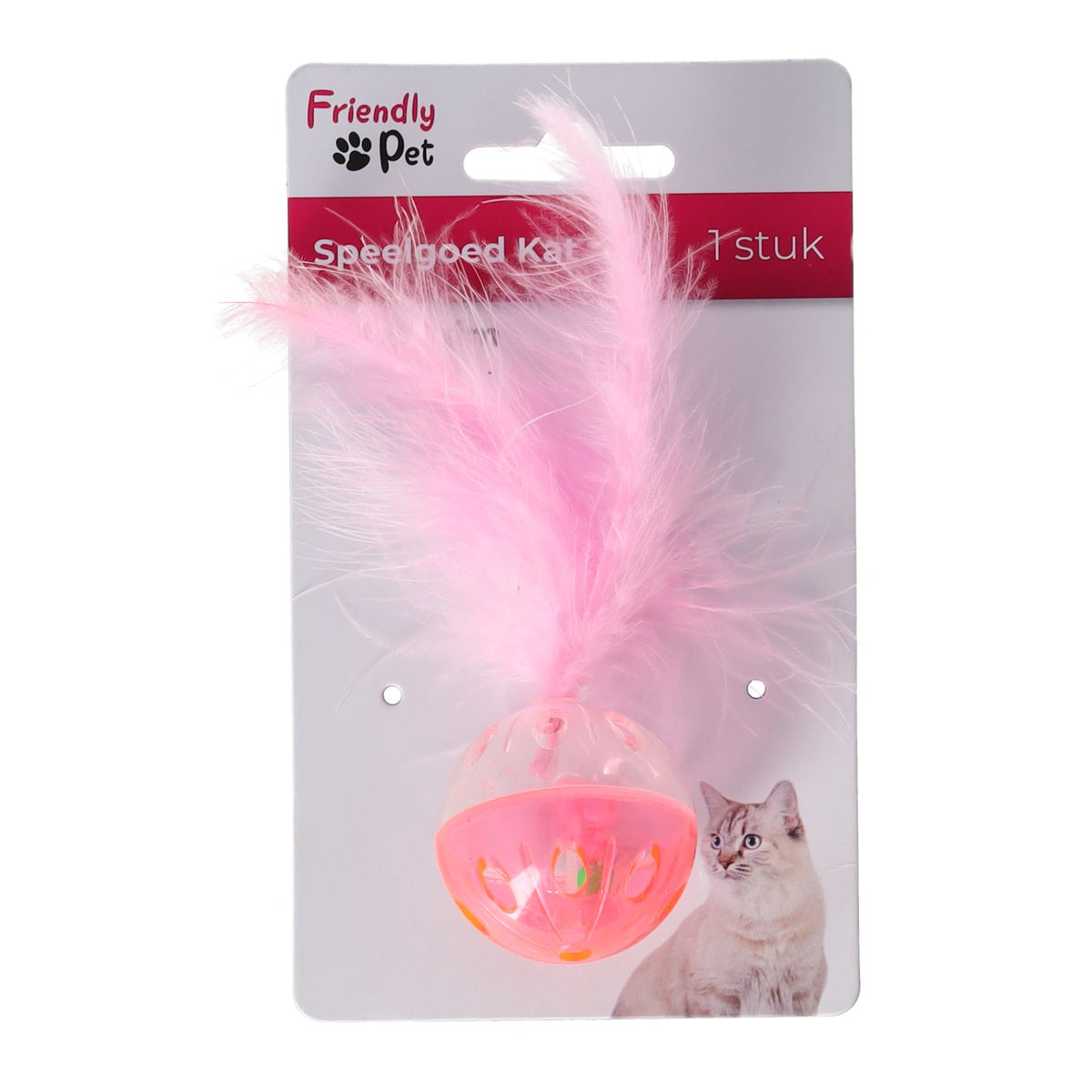 Kattenspeeltje bal + pluim Kattenspeeltje bal + pluim