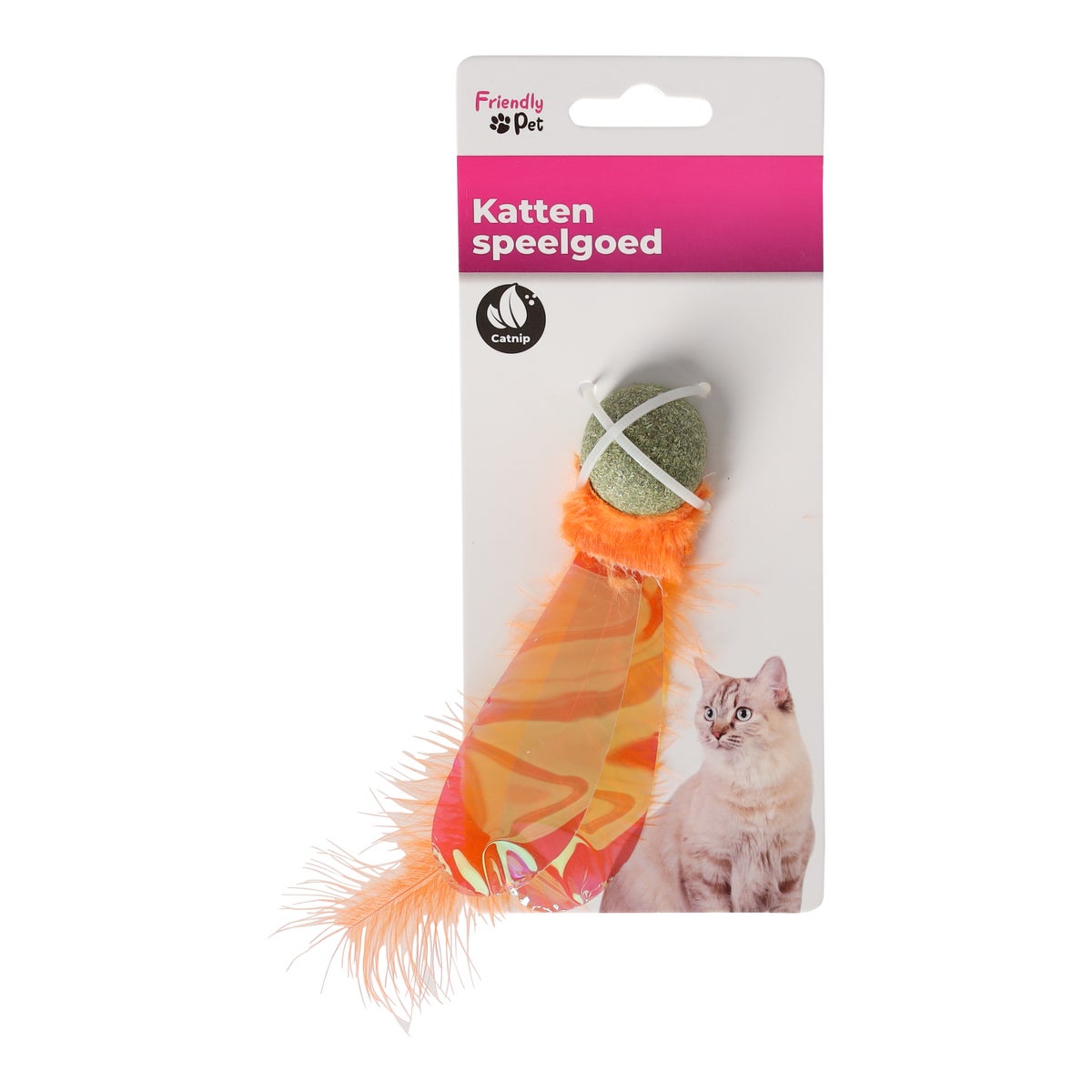 Kattenspeeltje Boleo + catnip D3cm assorti Friendly Pet Kattenspeeltje Boleo + catnip D3cm assorti Friendly Pet