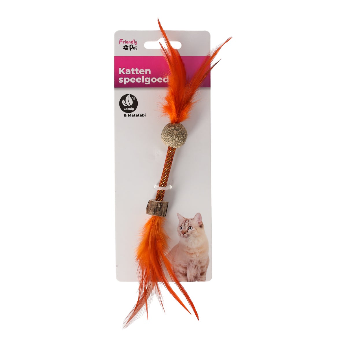 Kattenspeeltje Boleo + catnip + matatabi 9cm assorti Friendly Pet Kattenspeeltje Boleo + catnip + matatabi 9cm assorti Friendly Pet