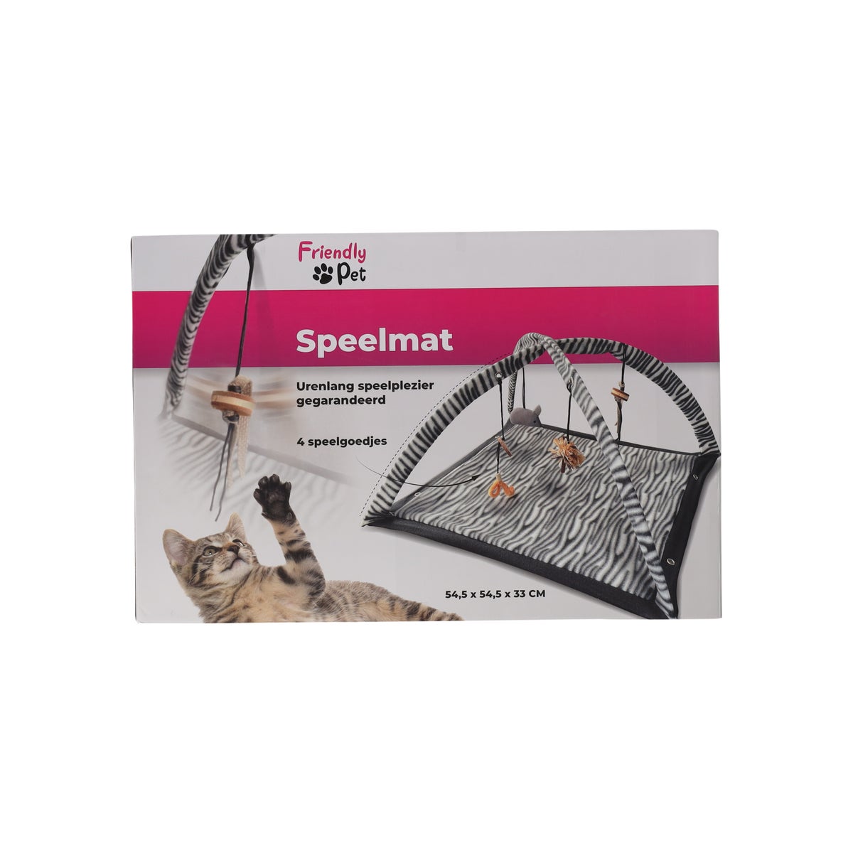 Kattenspeeltje speelmat 54,5x54,5cm Friendly Pet Kattenspeeltje speelmat 54,5x54,5cm Friendly Pet