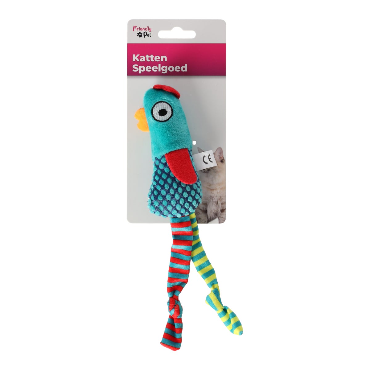 Kattenspeeltjekip groen 4,5x23cm FP Kattenspeeltjekip groen 4,5x23cm FP