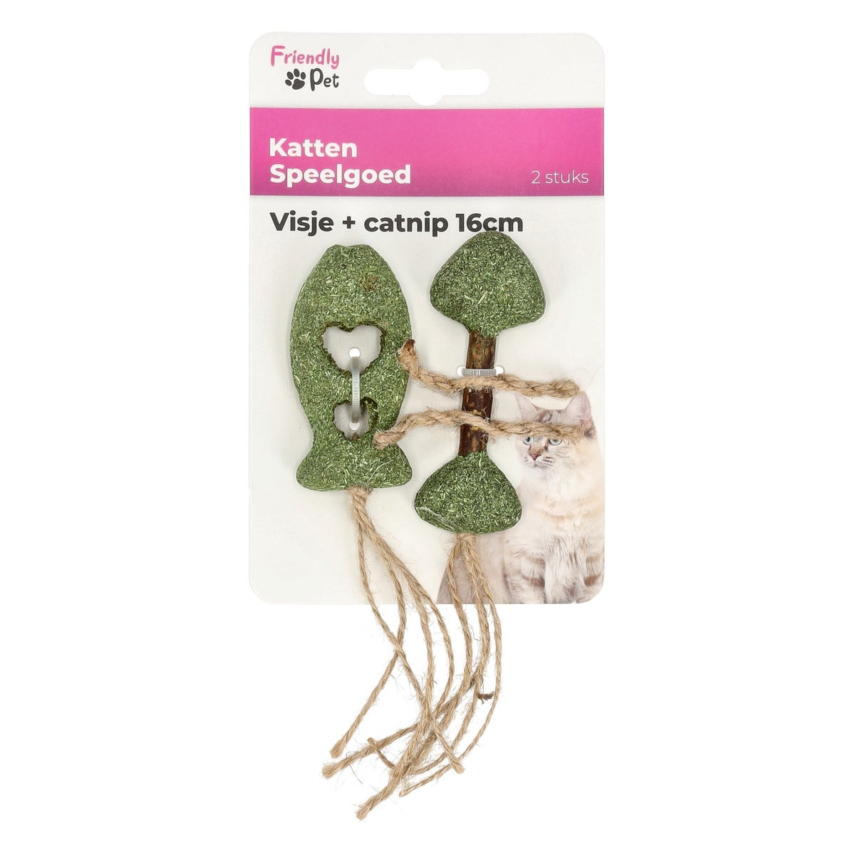 Kattenspeeltje visje met catnip 16 cm 2st. Kattenspeeltje visje met catnip 16 cm 2st.