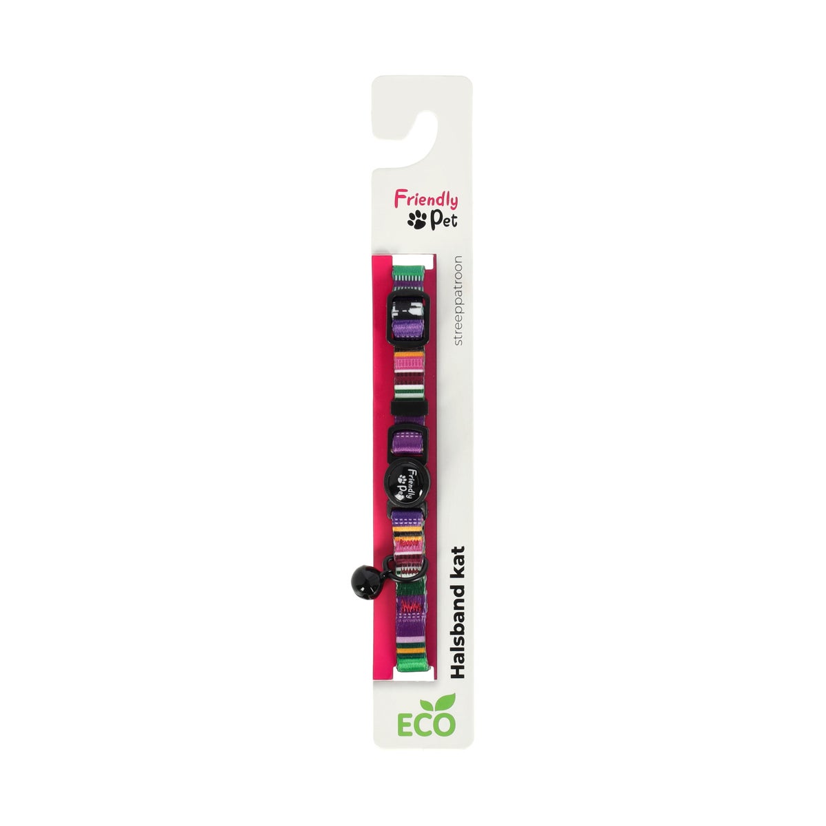 Halsband kat jazz stripe eco FP Halsband kat jazz stripe eco FP