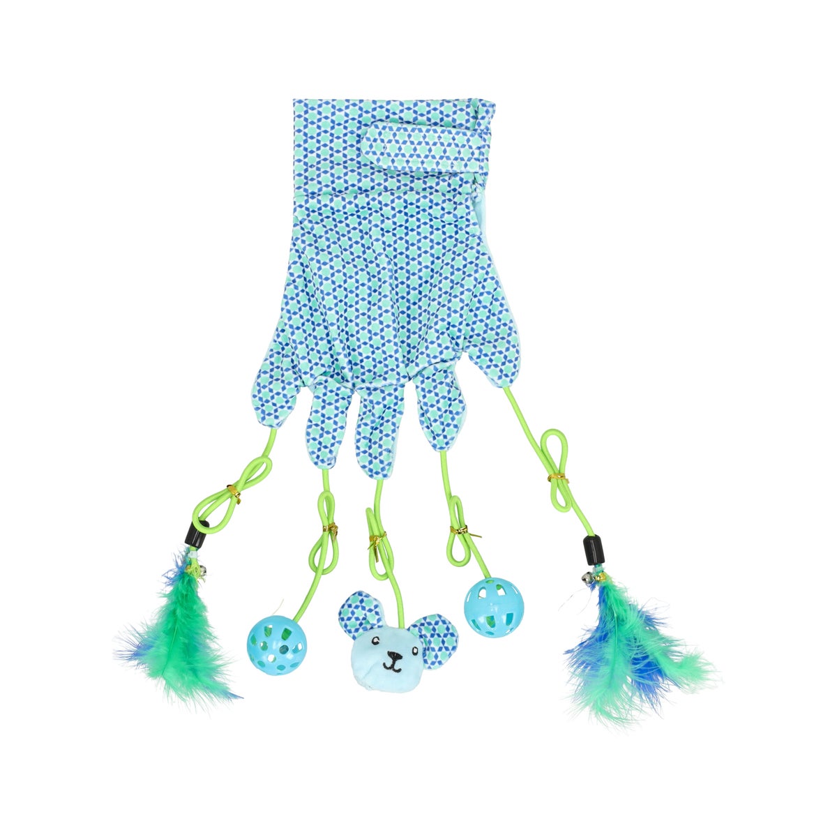 Kattenspeeltje handschoen Marion blauw FP Kattenspeeltje handschoen Marion blauw FP