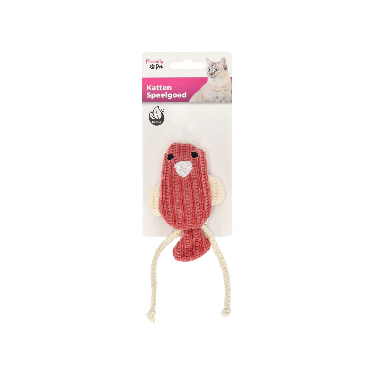 Kattenspeeltje Blaro vogel rood 8x3,7x14,5cm FP Kattenspeeltje Blaro vogel rood 8x3,7x14,5cm FP