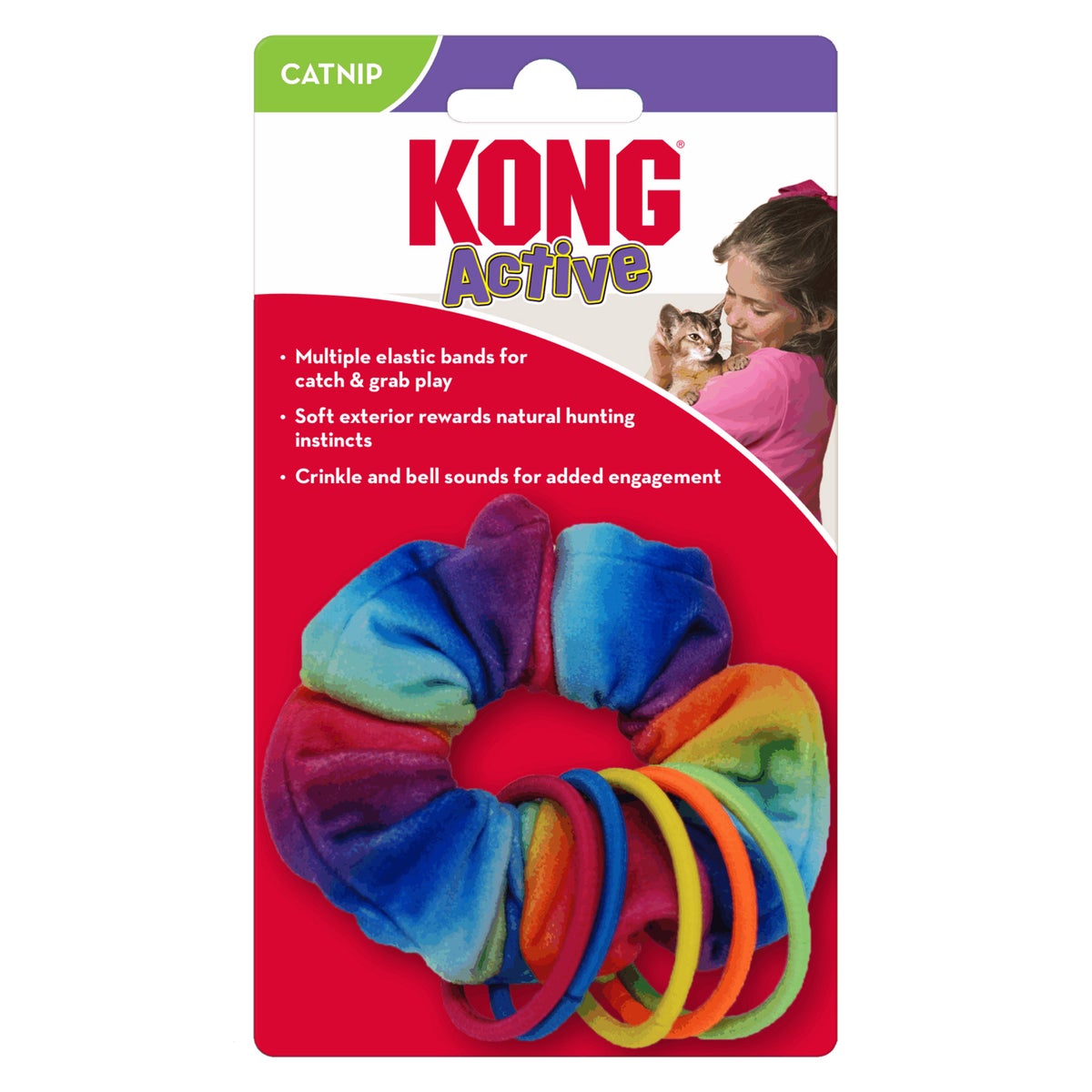 Kattenspeelgoed Active Scrunchie Kong Kattenspeelgoed Active Scrunchie Kong