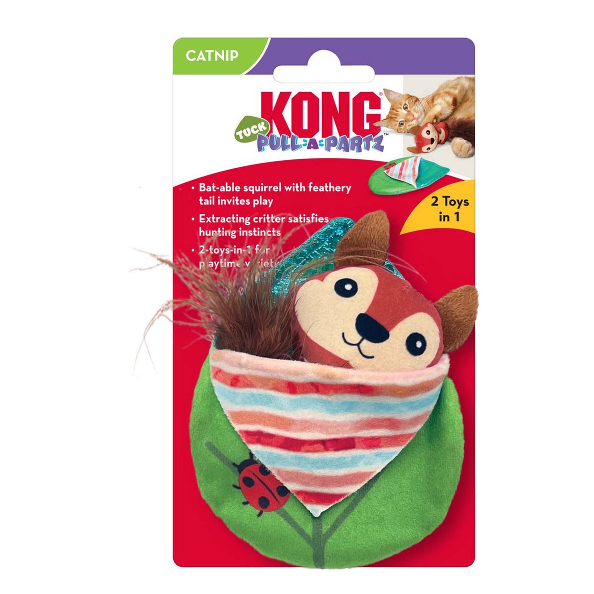 Kattenspeeltje Pull-a-partz tuck Kong Kattenspeeltje Pull-a-partz tuck Kong