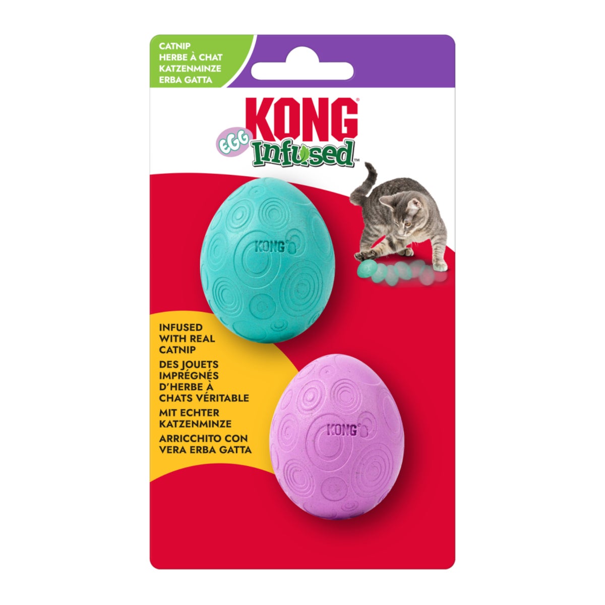 Kong kattenspeelgoed ei kattenkruid 2 stuks Kong kattenspeelgoed ei kattenkruid 2 stuks