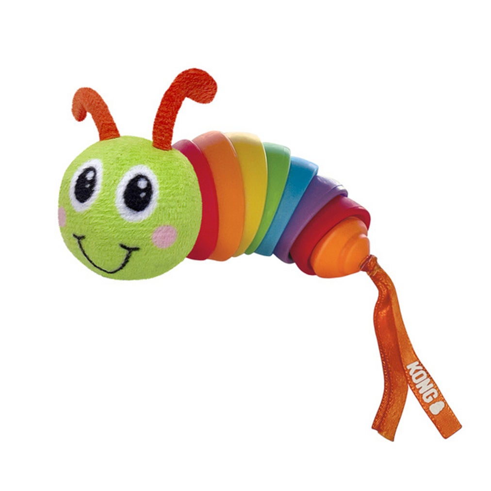 Kattenspeelgoed Clackz rups Kong Kattenspeelgoed Clackz rups Kong