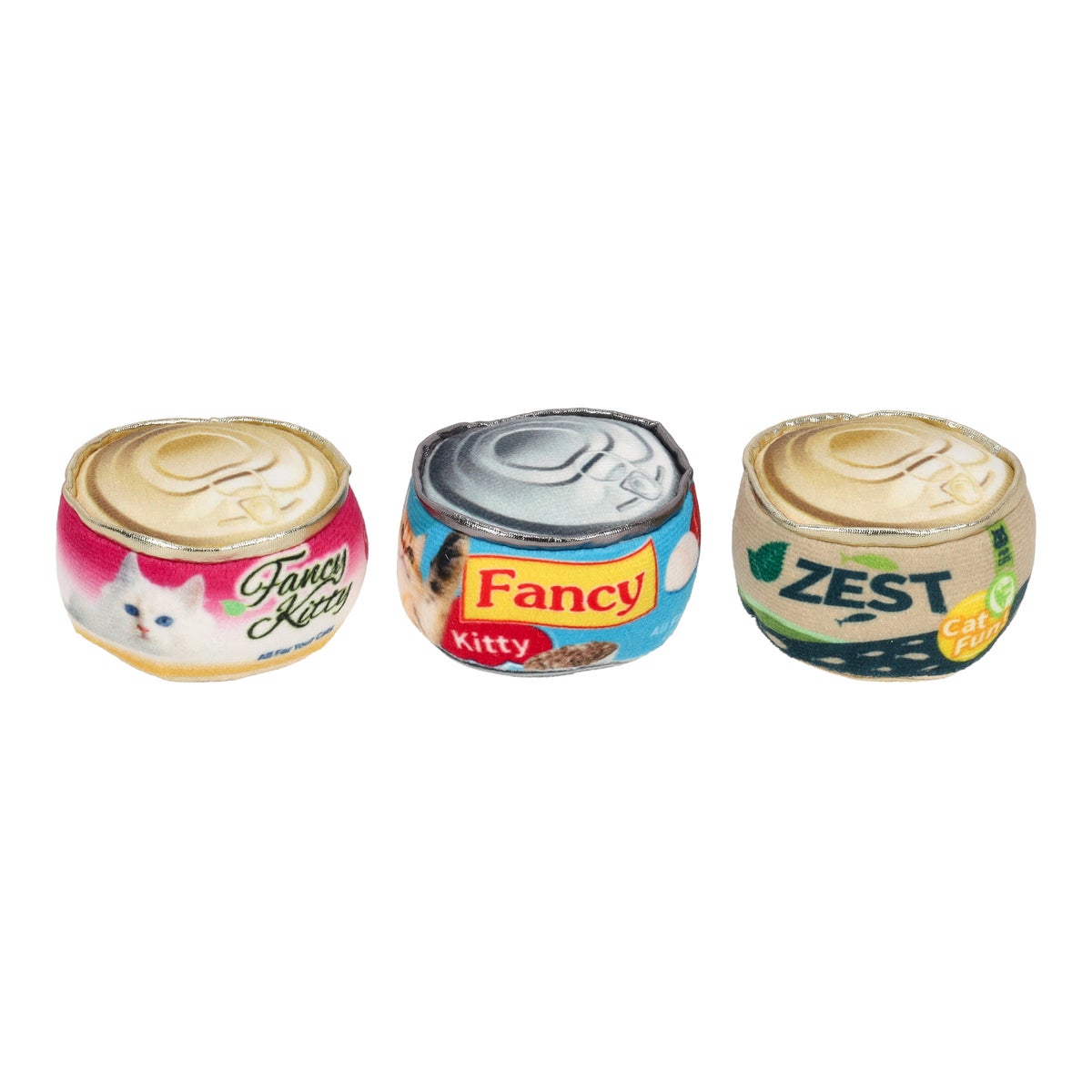 Kattanspeeltje blik pluche 6 cm 3st. Kattanspeeltje blik pluche 6 cm 3st.