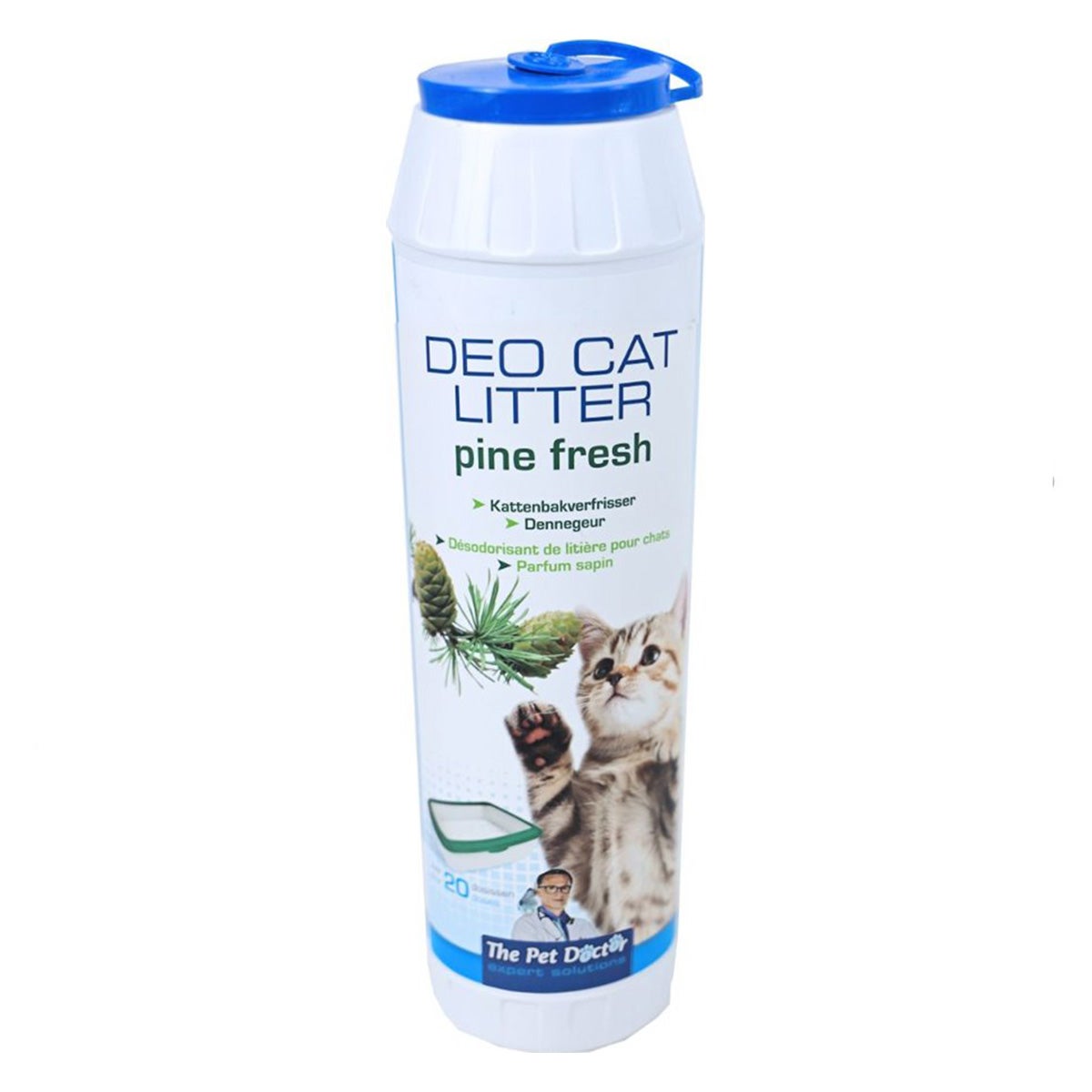 Kattenbak deo 750 g pine fresh pet doc Kattenbak deo 750 g pine fresh pet doc