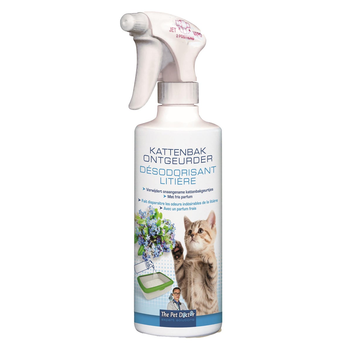 Kattenbak ontgeurder 500ml pet doc Kattenbak ontgeurder 500ml pet doc