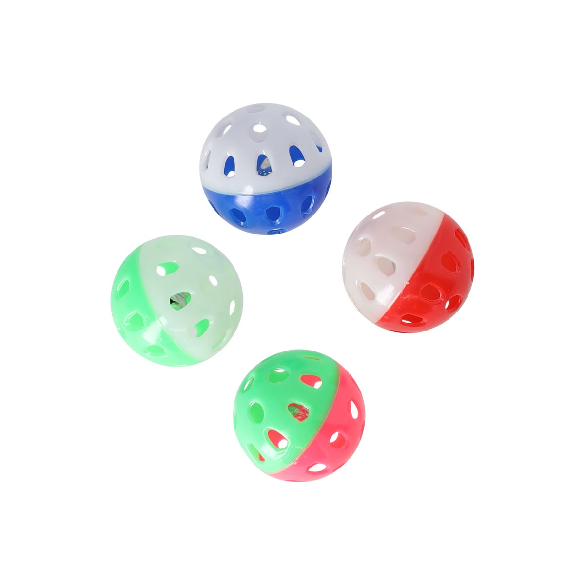 Kattenspeeltje bal + bel 4st assorti Friendly Pet Kattenspeeltje bal + bel 4st assorti Friendly Pet