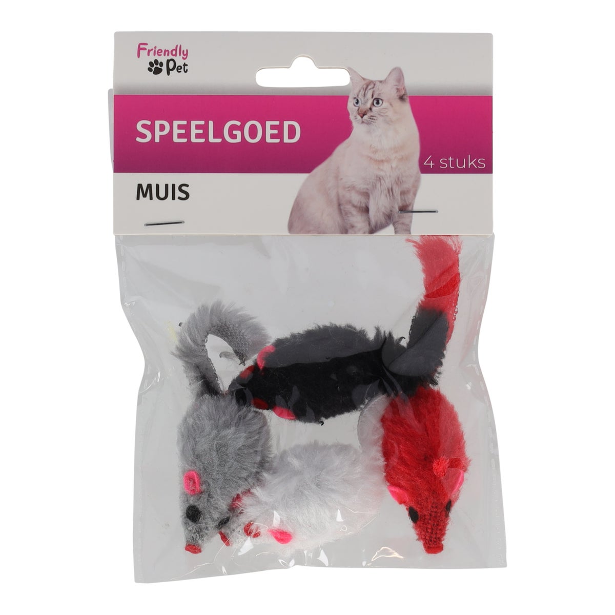 Kattenspeeltje muis 4st FP Kattenspeeltje muis 4st FP