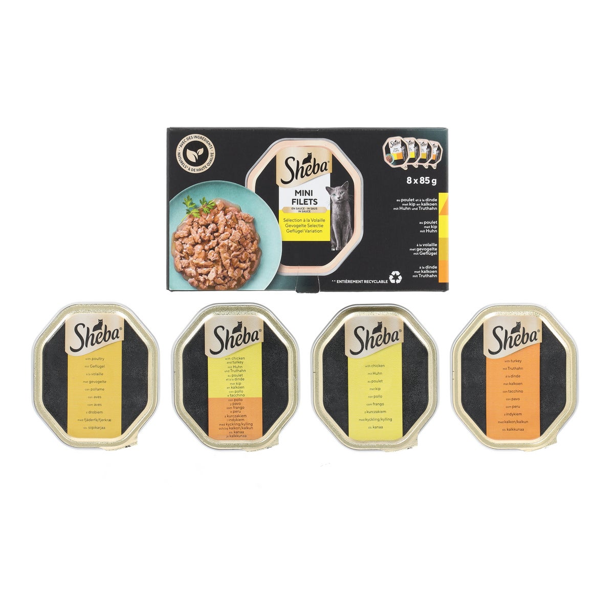 Kattenvoer mini filet 22+10 Sheba Kattenvoer mini filet 22+10 Sheba