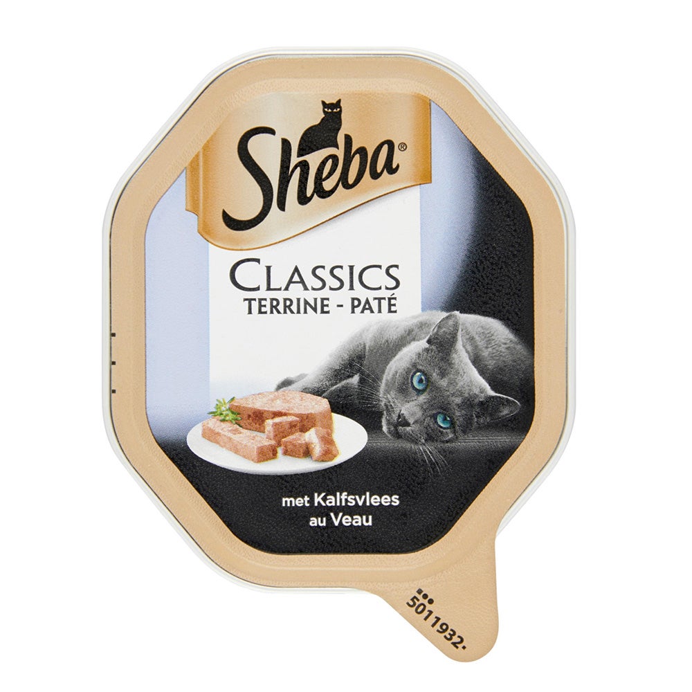 Kattenvoer kalf 85 g classics Sheba Kattenvoer kalf 85 g classics Sheba