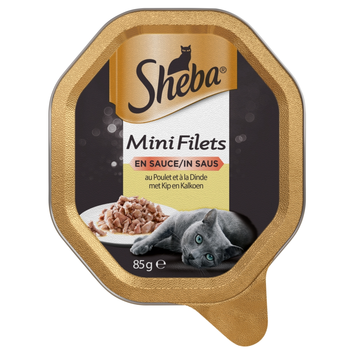 Kattenvoer kip met kalkoen 85 g minifilets Sheba Kattenvoer kip met kalkoen 85 g minifilets Sheba