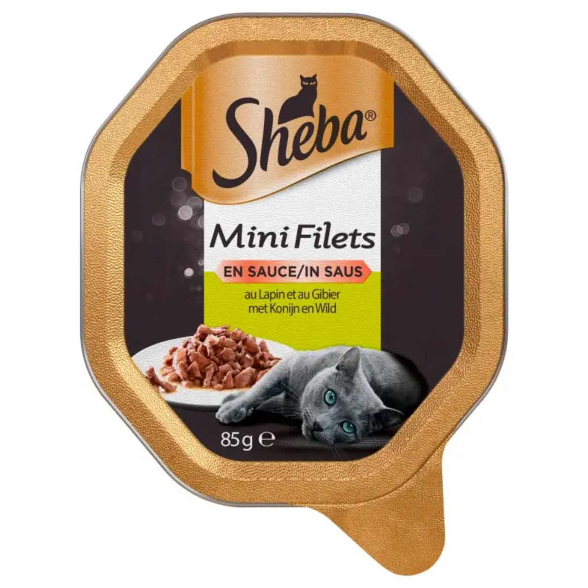 Kattenvoer konijn met wild 85 g minifilets Sheba Kattenvoer konijn met wild 85 g minifilets Sheba