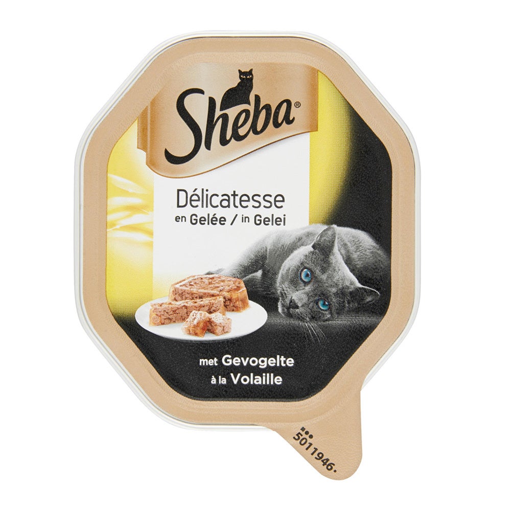 Kattenvoer gevogelte 85 g delicatesse Sheba Kattenvoer gevogelte 85 g delicatesse Sheba