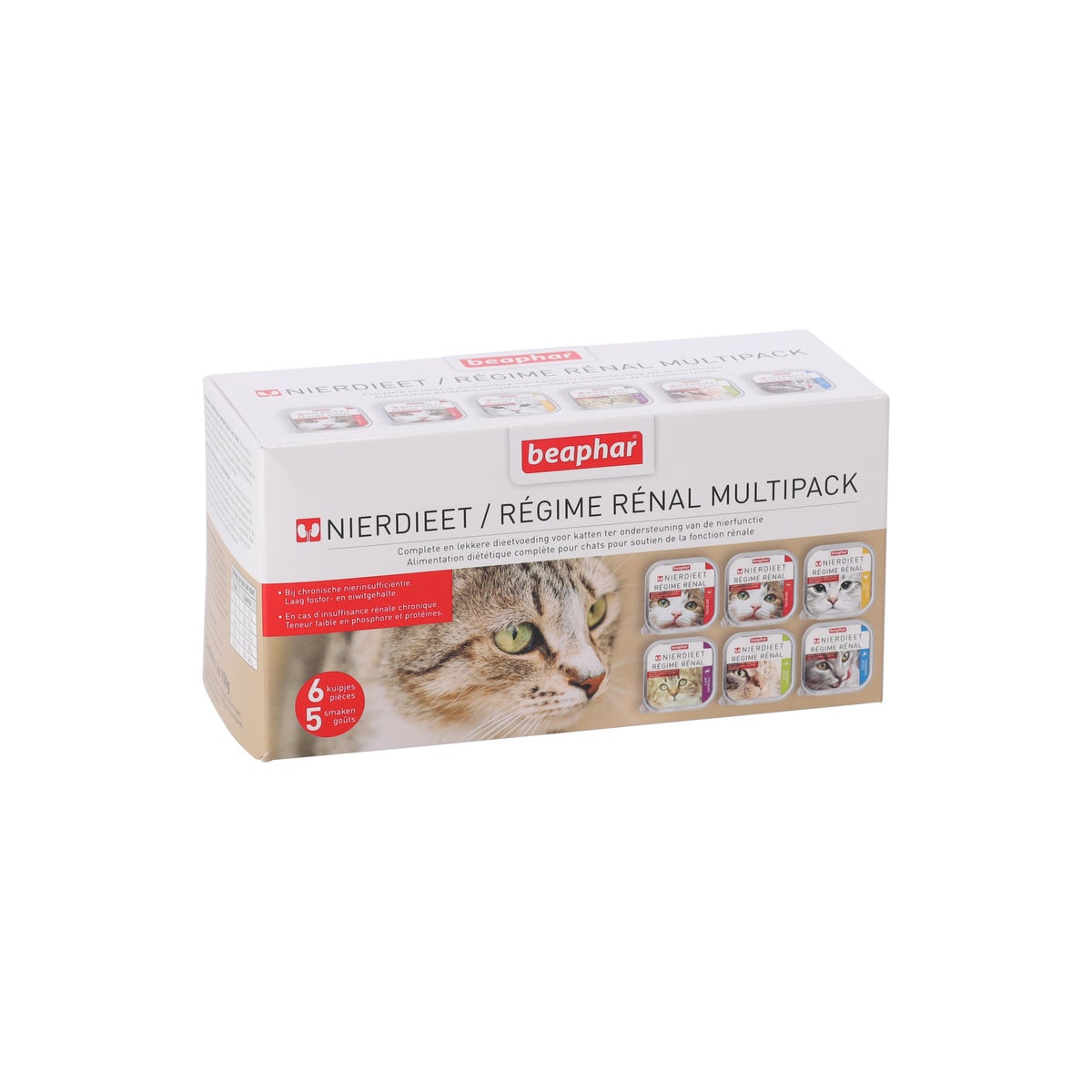 Nierdieet kat multi 6x100gr Beaphar Nierdieet kat multi 6x100gr Beaphar