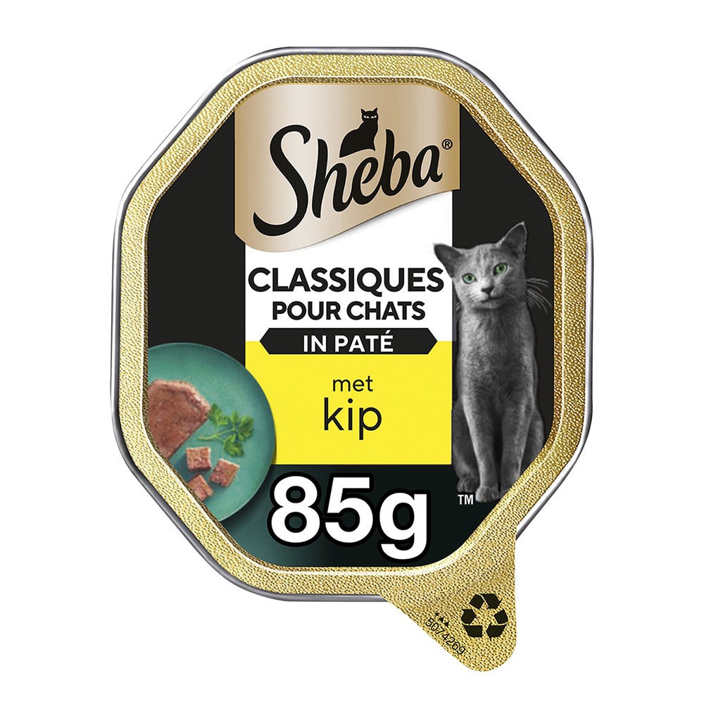 Kattenvoer kip 85 g classics Sheba Kattenvoer kip 85 g classics Sheba