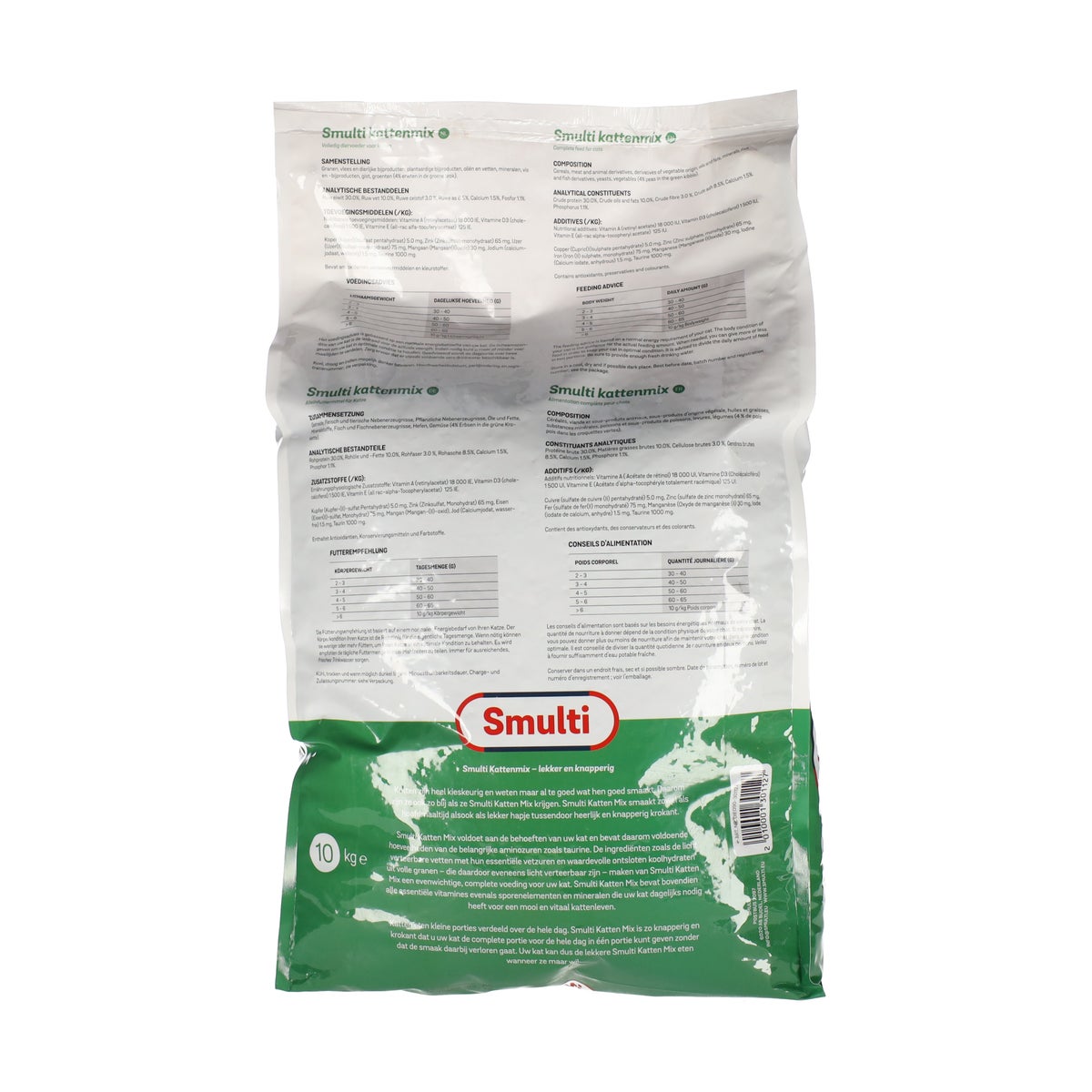 Voer kat mix 10kg Smulti Voer kat mix 10kg Smulti