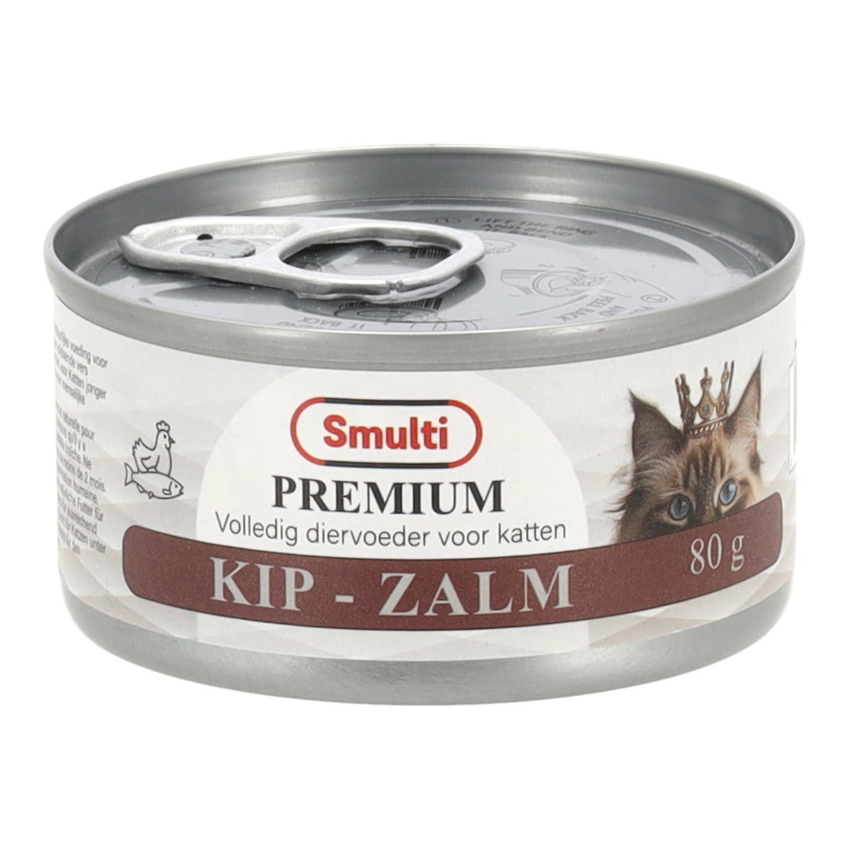 Natvoer kat slices kip-zalm 80g Natvoer kat slices kip-zalm 80g