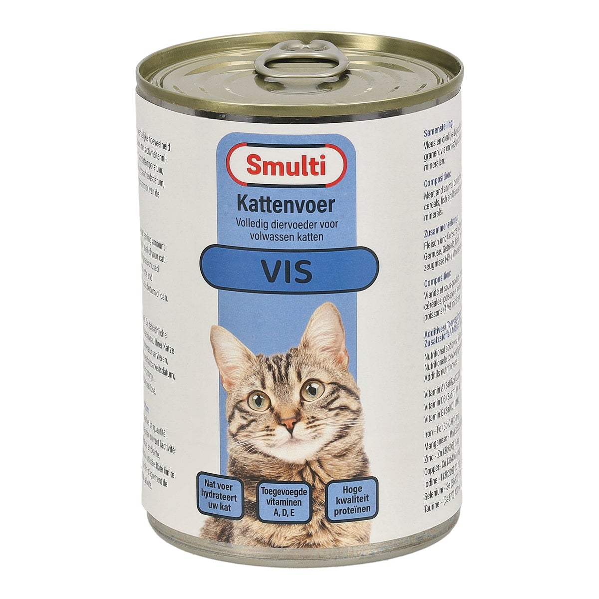 Kattenvoer Blik 410 gram Vis Smulti Kattenvoer Blik 410 gram Vis Smulti
