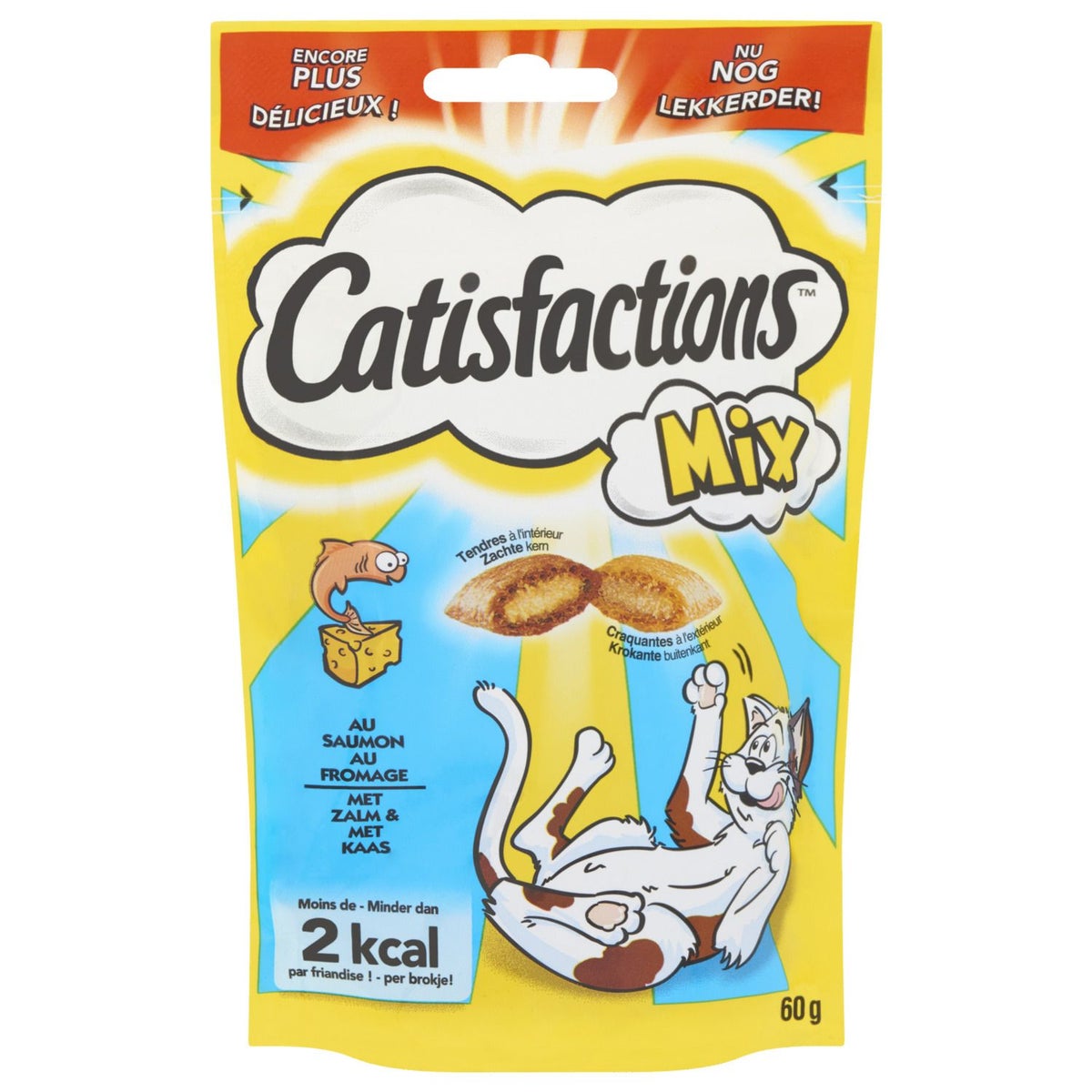 Kattensnack zalm-kaas 60 g Catisfactions Kattensnack zalm-kaas 60 g Catisfactions