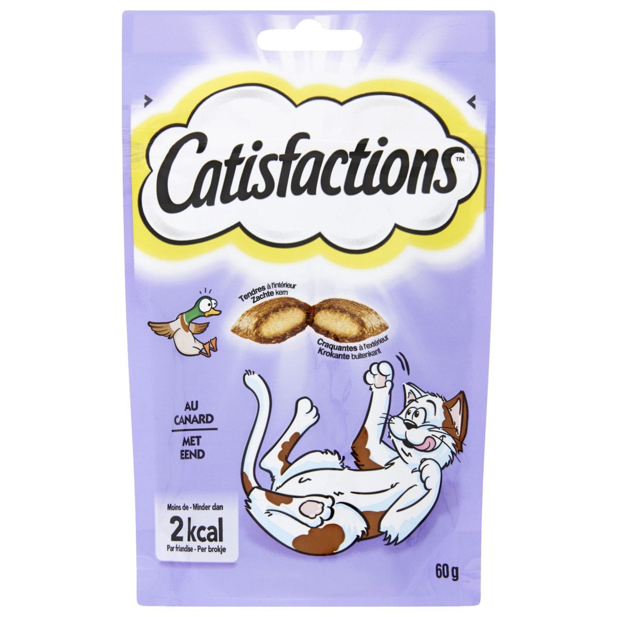 Kattensnack eend 60 g Catisfactions Kattensnack eend 60 g Catisfactions
