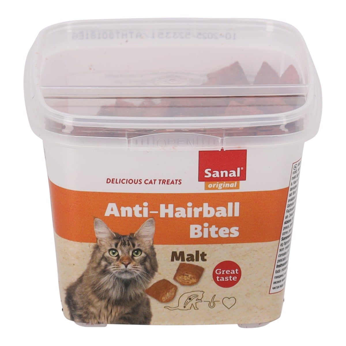Kattensnack anti hairball bites 75 g Sanal Kattensnack anti hairball bites 75 g Sanal