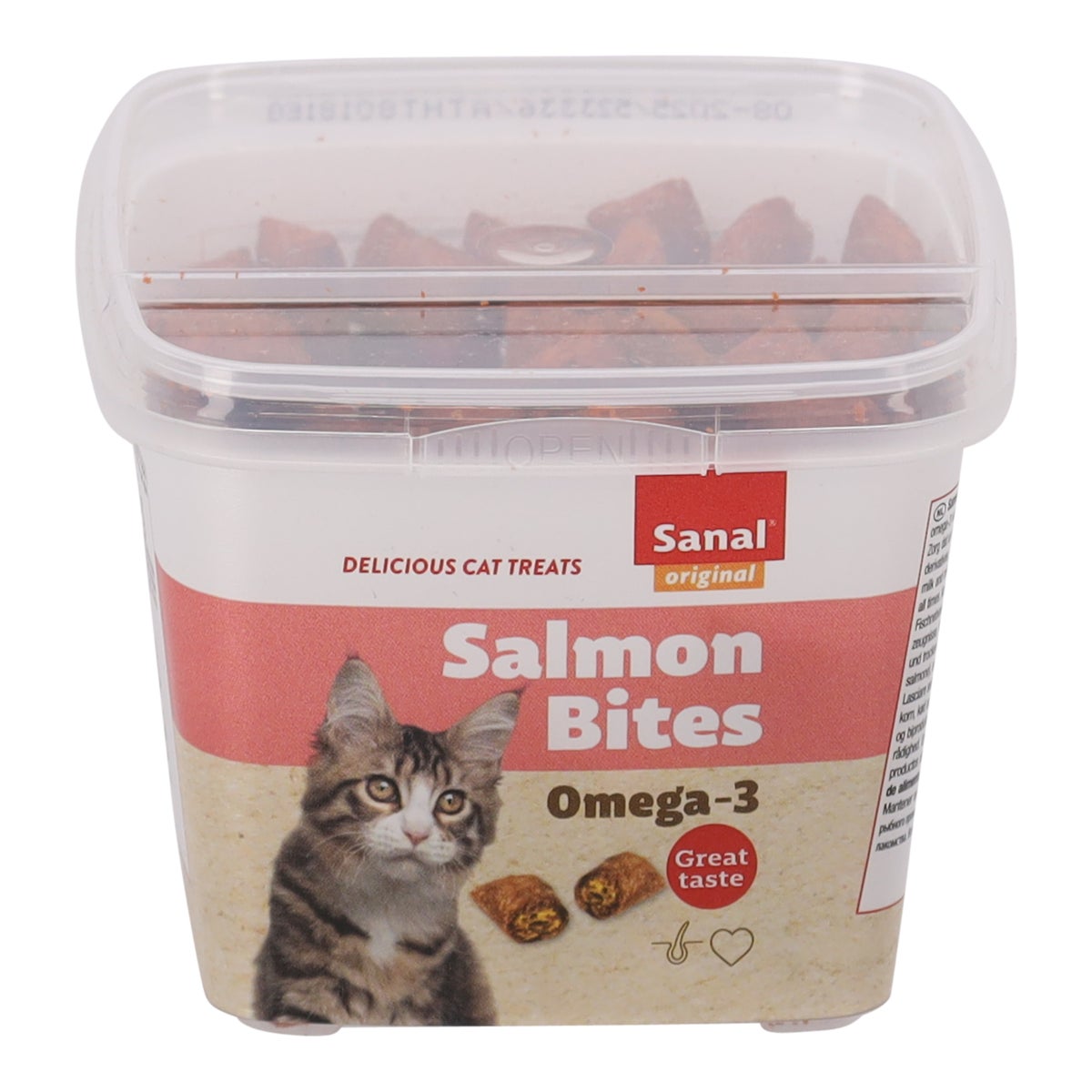 Kattensnack salmon bites 75 g Sanal Kattensnack salmon bites 75 g Sanal