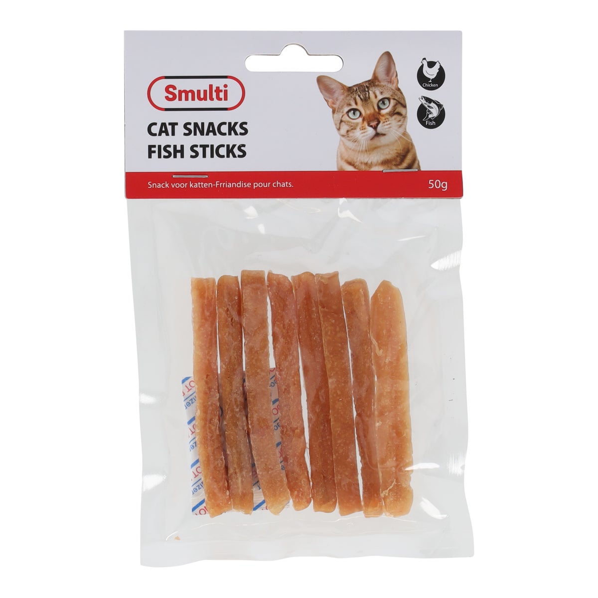 Kattensnack vis staafjes 50 g Kattensnack vis staafjes 50 g