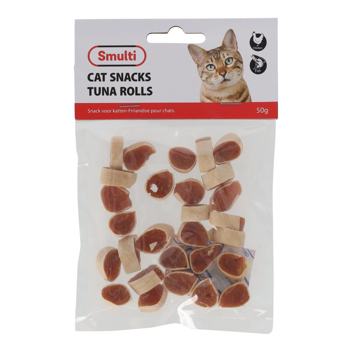 Snack kat tonijn rolls 50G Snack kat tonijn rolls 50G