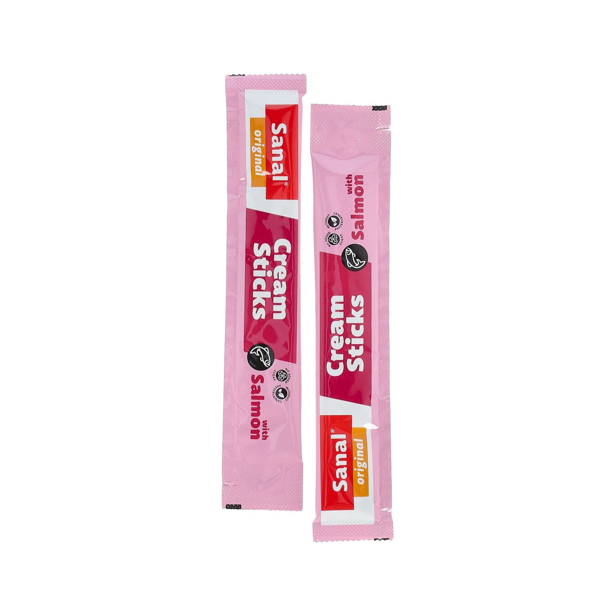 Snack kat cream sticks zalm 5St Sanal Snack kat cream sticks zalm 5St Sanal