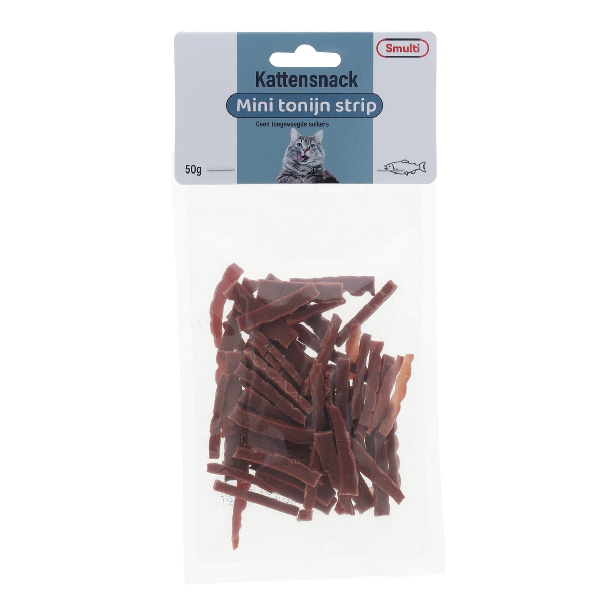 Kattensnack mini tonijn strip 50 g Kattensnack mini tonijn strip 50 g