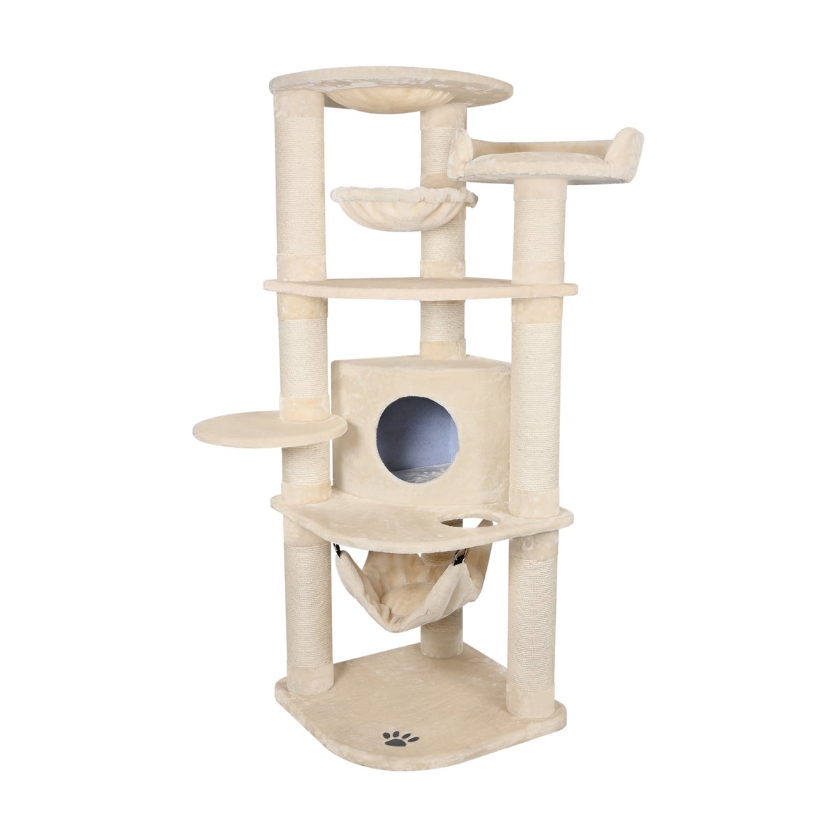 Krabpaal XL Tommie 190cm creme Krabpaal XL Tommie 190cm creme