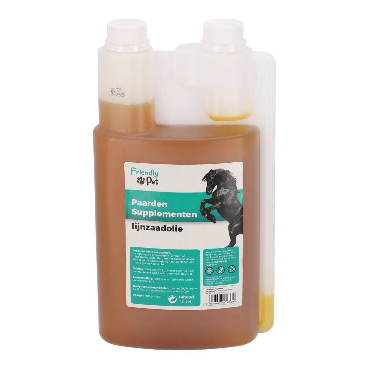 Lijnzaadolie 1000 ml Friendly Pet Lijnzaadolie 1000 ml Friendly Pet