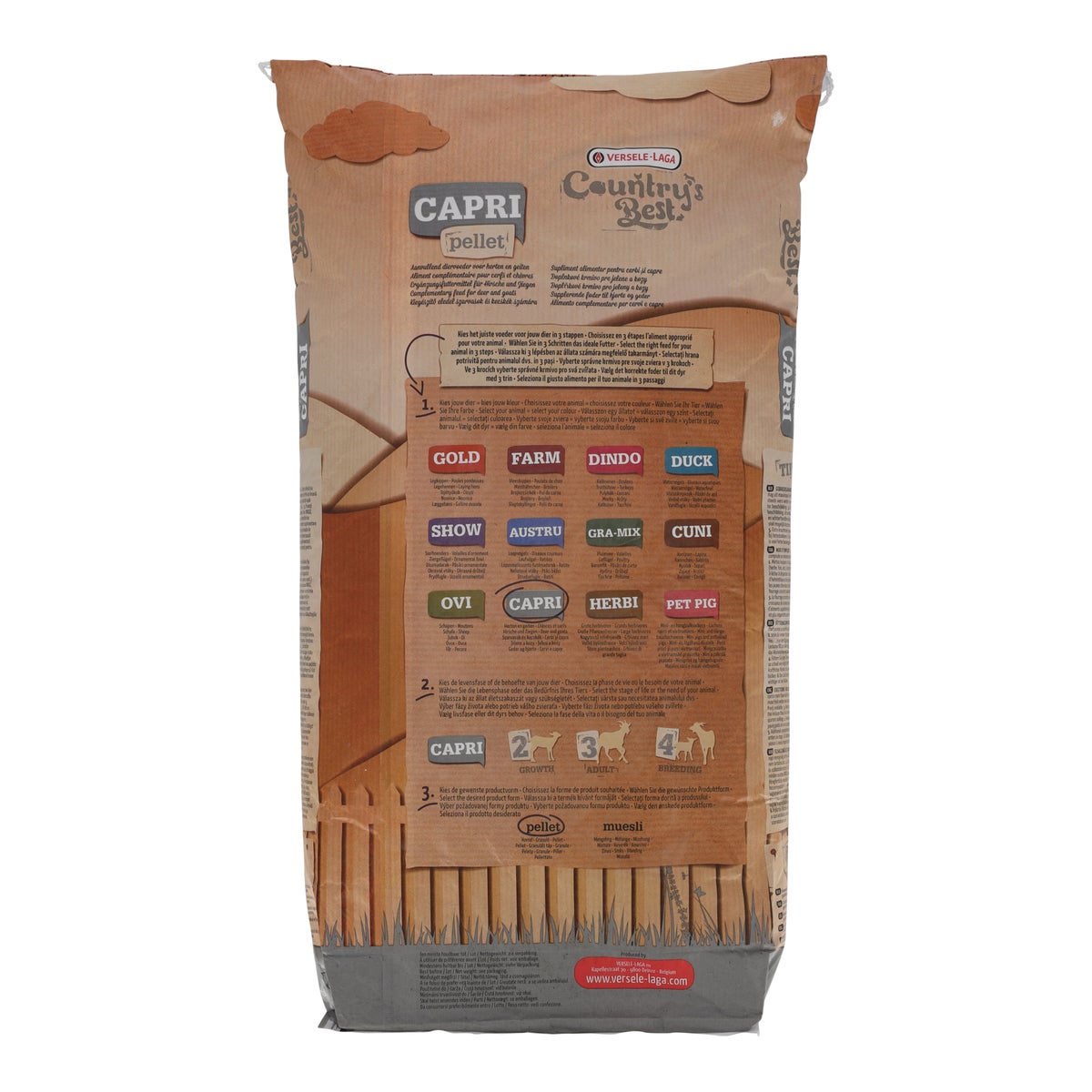 Caprina 3-4 pellet geit en hert 20 kg Country's Best Caprina 3-4 pellet geit en hert 20 kg Country's Best