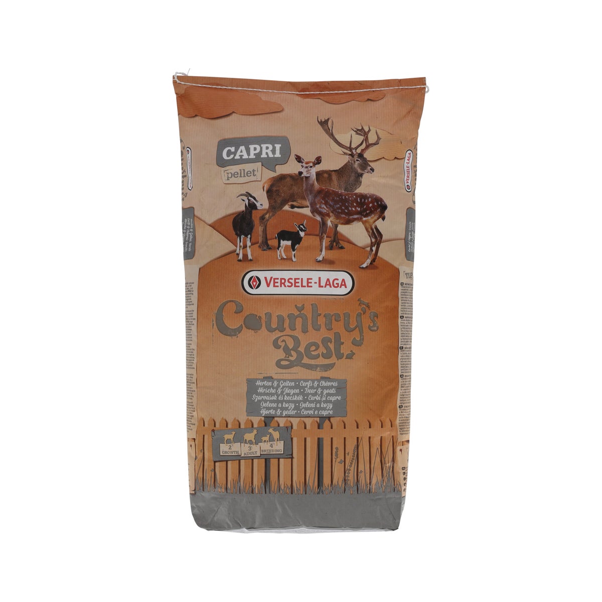 Caprina 3-4 pellet geit en hert 20 kg Country's Best Caprina 3-4 pellet geit en hert 20 kg Country's Best