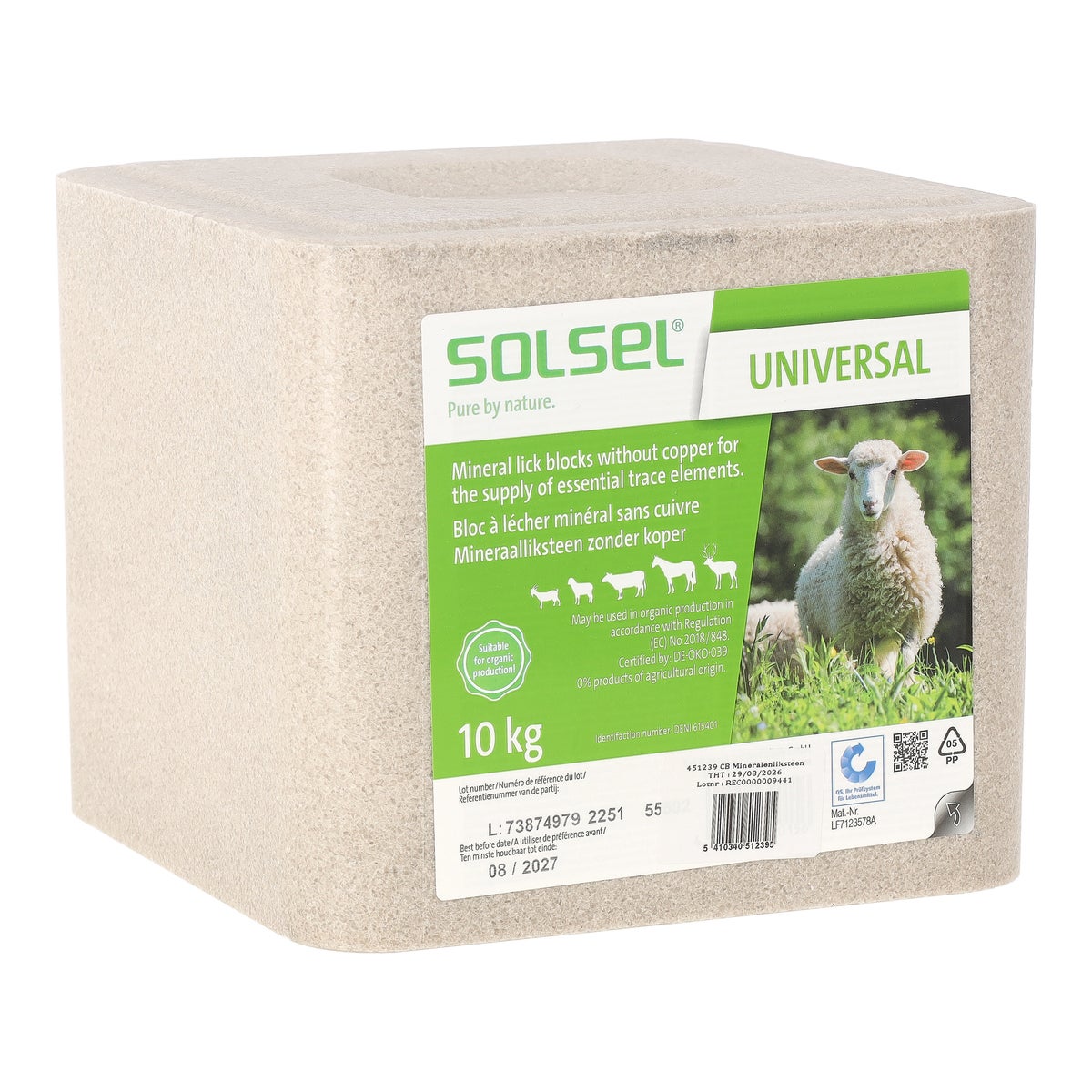 Liksteen mineraal 10 kg Country's Best Liksteen mineraal 10 kg Country's Best