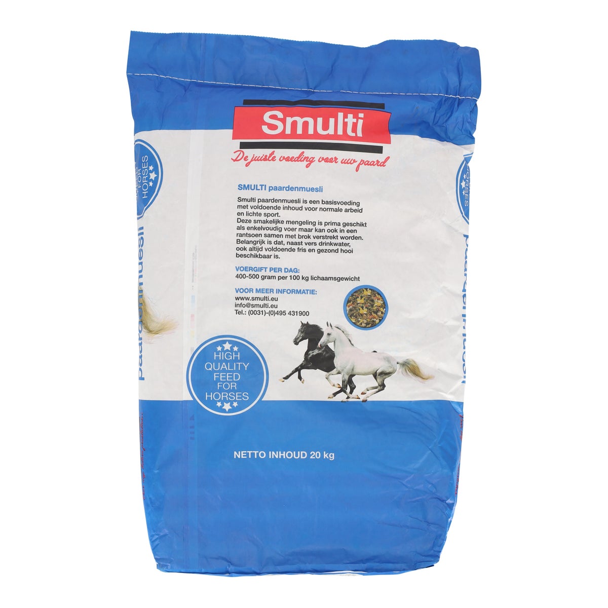 Smulti paarden muesli 20 kg Smulti paarden muesli 20 kg