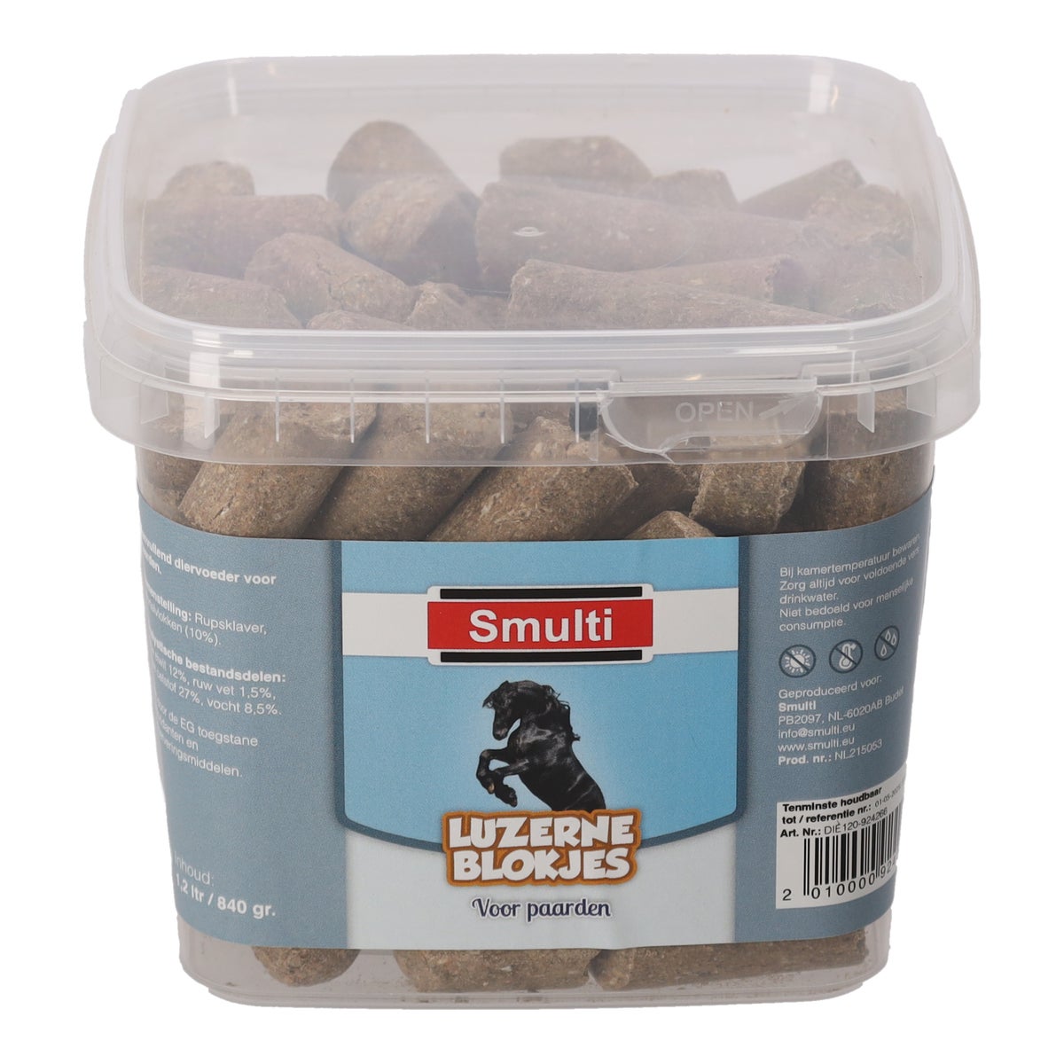 Snack paard Luzerne 840 g Snack paard Luzerne 840 g