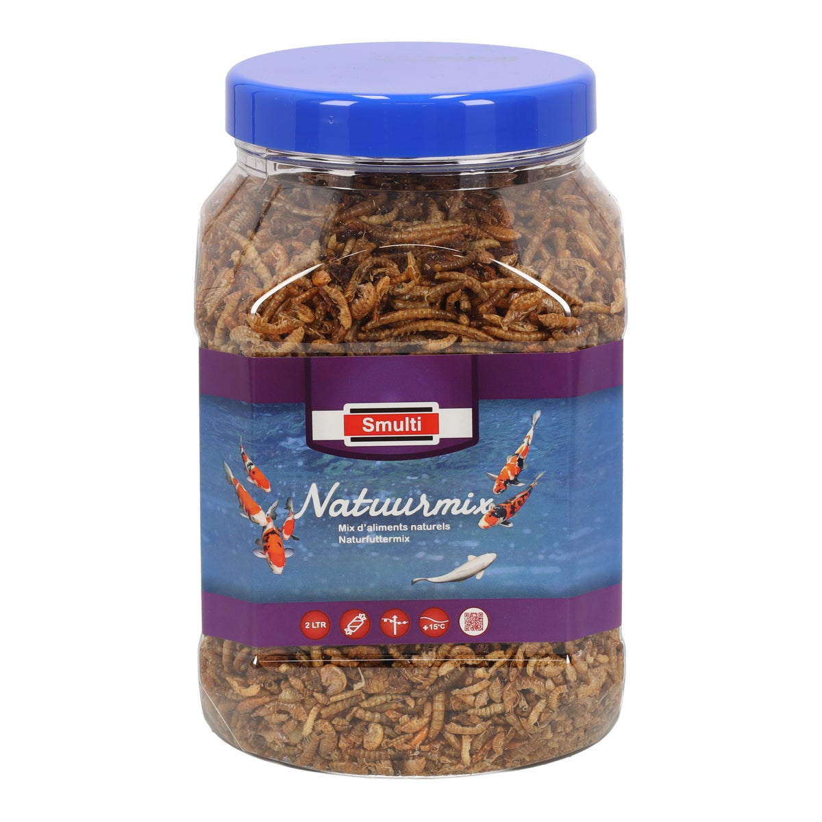 Visvoer koi natuurmix 2L Smulti Visvoer koi natuurmix 2L Smulti