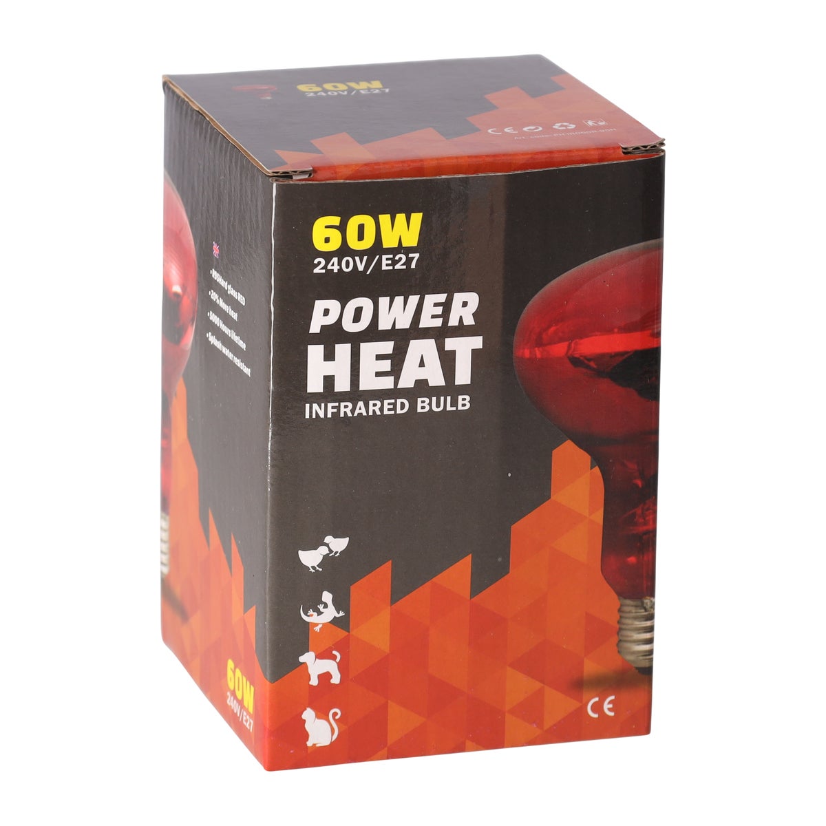 Warmtelamp IR-60W Powerheat Warmtelamp IR-60W Powerheat