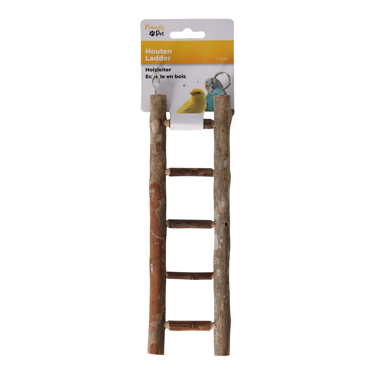 Vogel ladder hout 5 treden 26 cm Vogel ladder hout 5 treden 26 cm