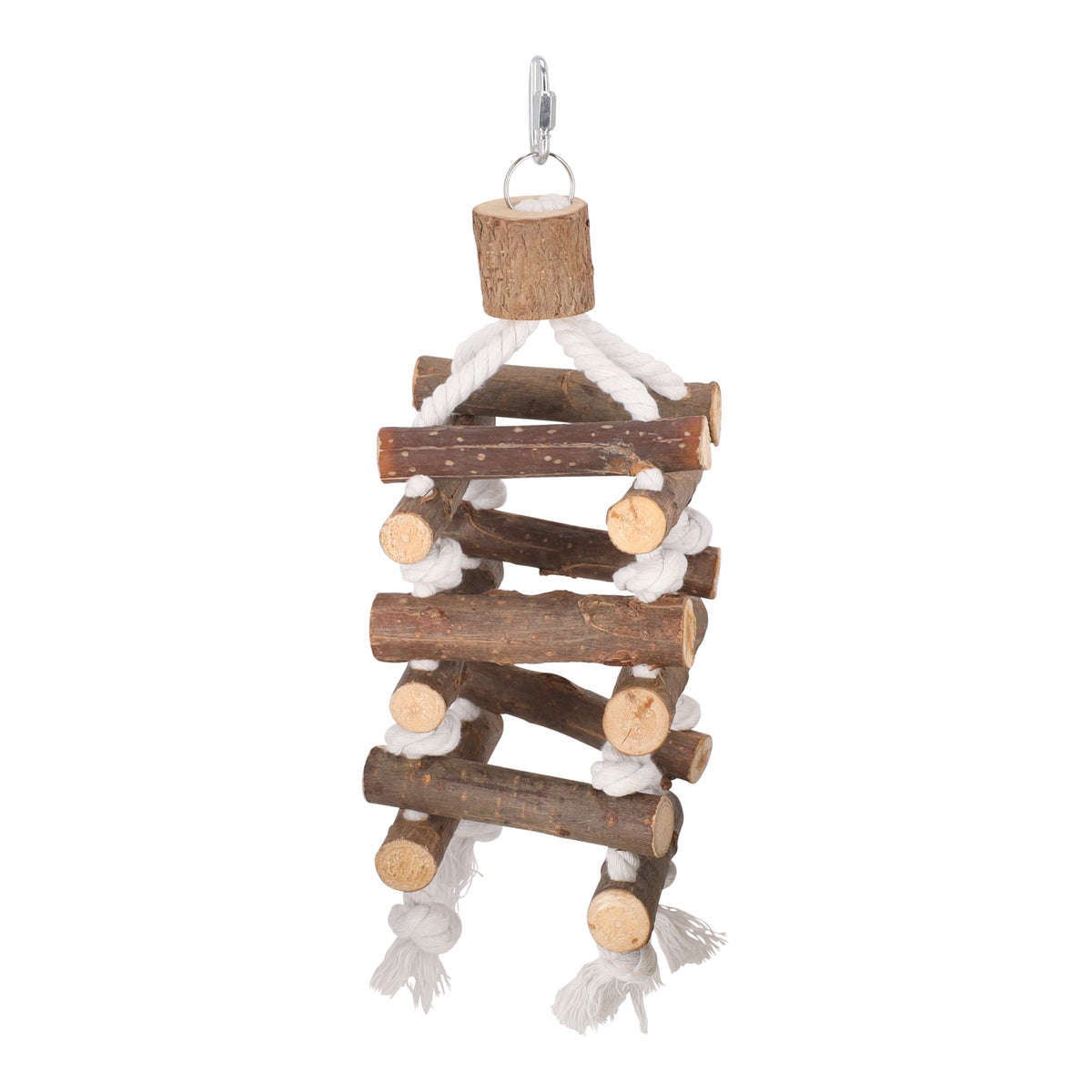 Vogel toren touw+hout 34cm Vogel toren touw+hout 34cm