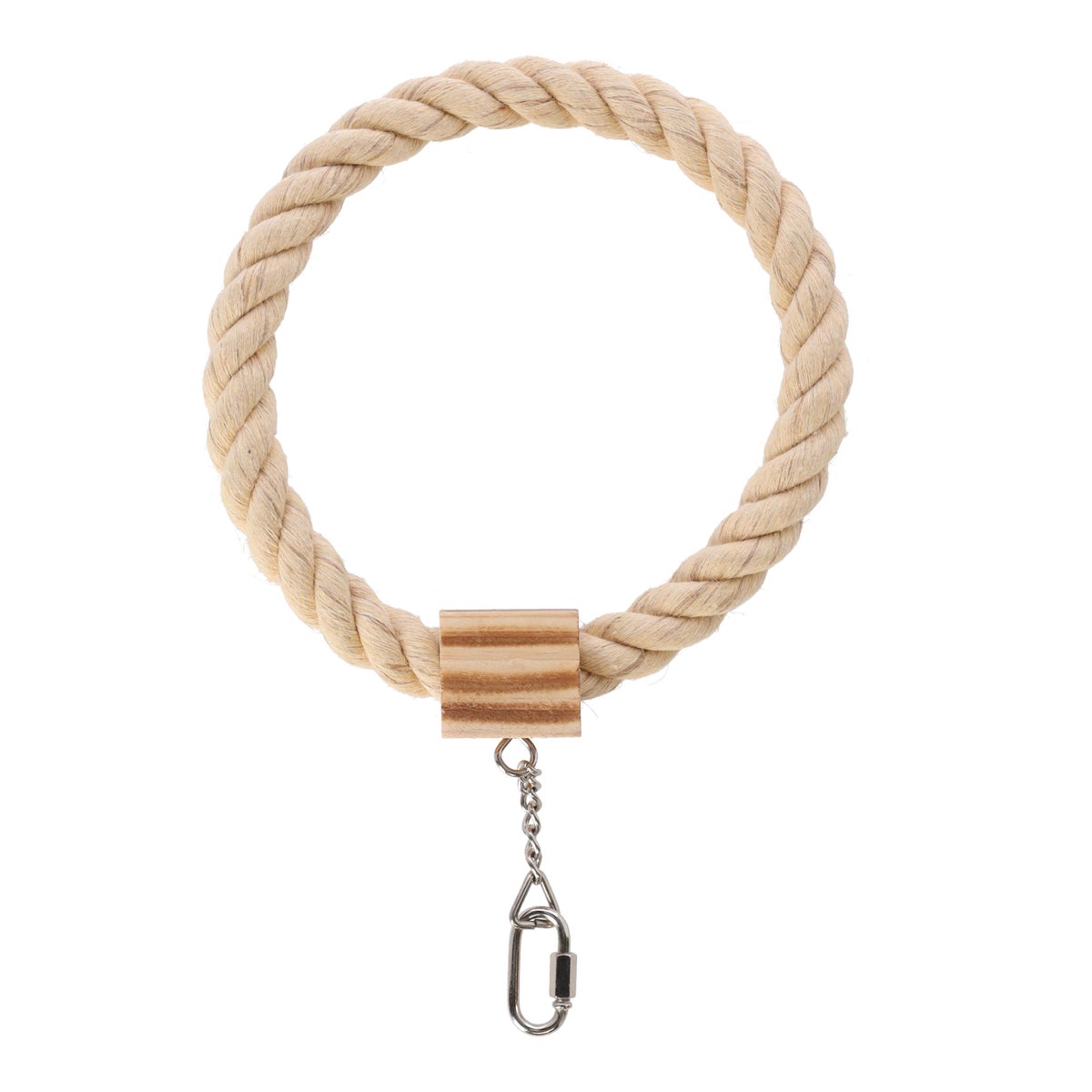 Vogelspeelgoed touw ring 18 cm Vogelspeelgoed touw ring 18 cm